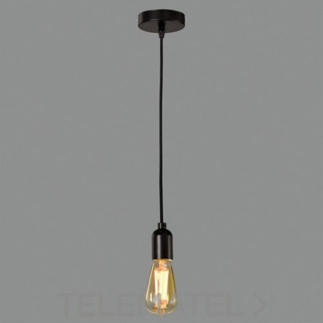 COLGANTE METAL NEGRO WALLIS E27 1x15W