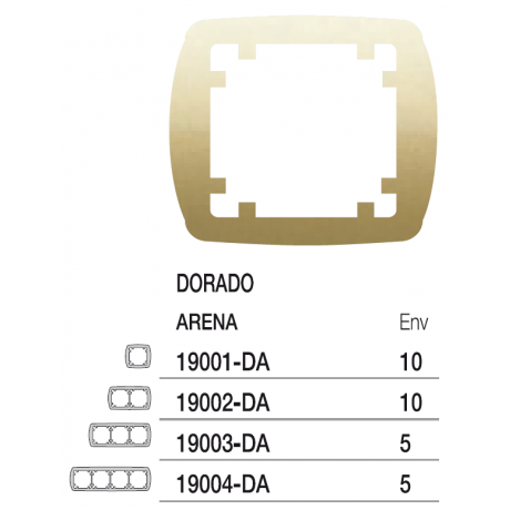 MARCO 4 E.HORIZ./VERT.DORADO ARENA S.AURA