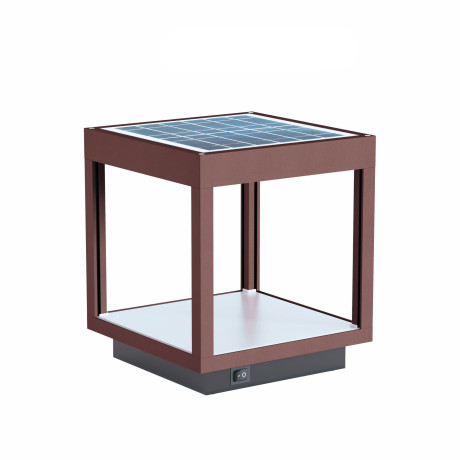 Luminaria jardin VISOR SOLAR 3,5W 460lm Corten