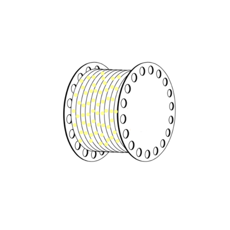 FLEXILIGHT 7mm 4,5V 10m 200 LEDS BL.CLDA