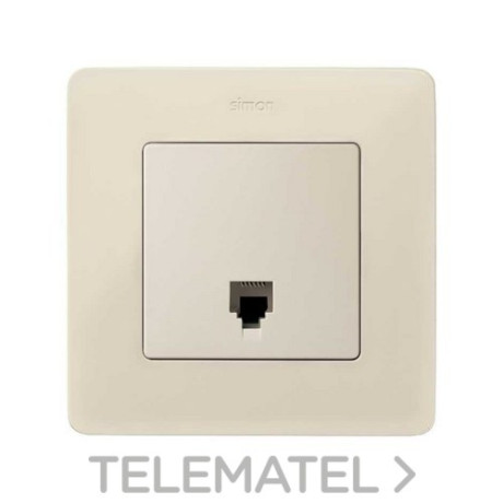 MECANISMO TOMA TELEF.6 CONEX.S.75 MARFIL